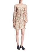 My Amour Off-the-shoulder Floral-print