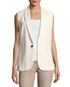 Clean Canvas Vest, Ivory