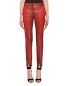 Bonded Sheep Skin Skinny Leather Trousers