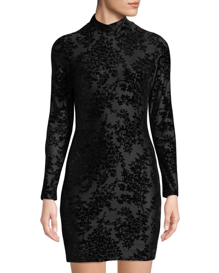 Dana Velvet Burnout Bodycon Dress