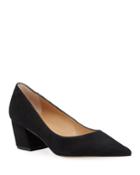 Kipper Suede Pointed-toe Office Pumps