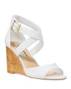 Radka Leather Wedge