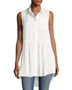 Summer Slub Button-front