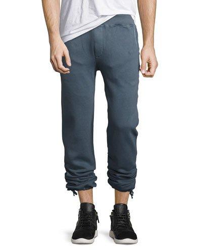 Rustic Fleece Sweatpants, Navy