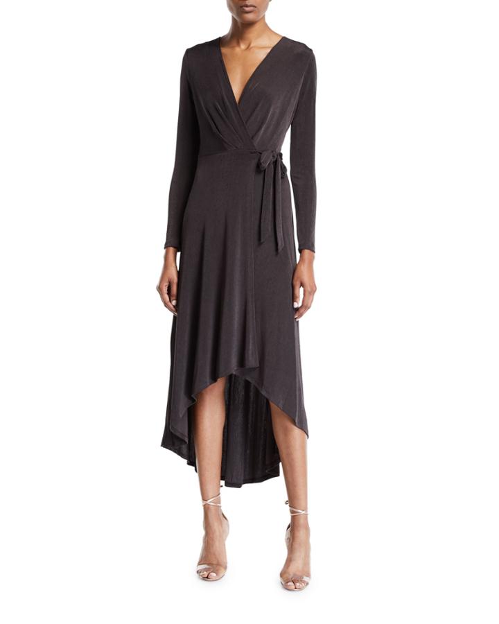 Melonie High-low Wrap Dress