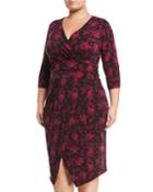 Floral-print Jersey Wrap Dress,