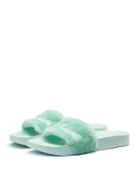 Faux-fur Pool Slide Sandal,