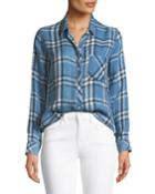 Hunter Button-front Plaid