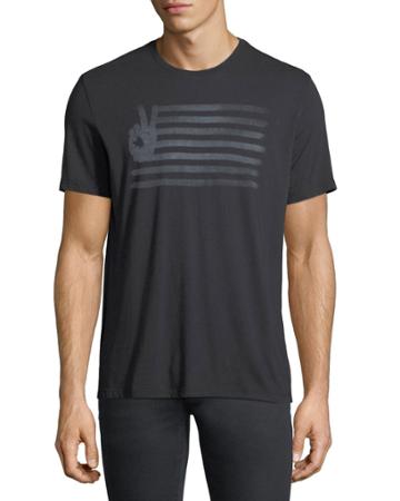 Peace Flag Graphic T-shirt