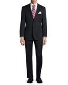 Classic-fit Pasolini/movie Solid Two-piece Wool Suit, Dark Blue