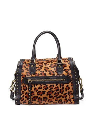 Oryany Brenda Studded Calf-hair Duffle Bag,