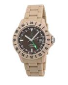 Jet Lag Plasteramic Bracelet Watch, Brown