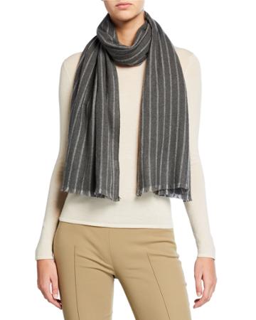 Men's Striped Cashmere