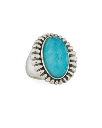 Venus Fluted Turquoise Ring,
