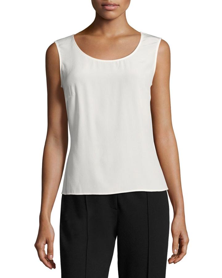 Nuppa Silk Scoop-neck Tank