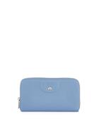 Leather Square Zip-around Wallet