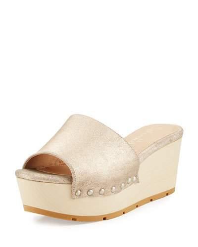 Lana Metallic Leather Platform
