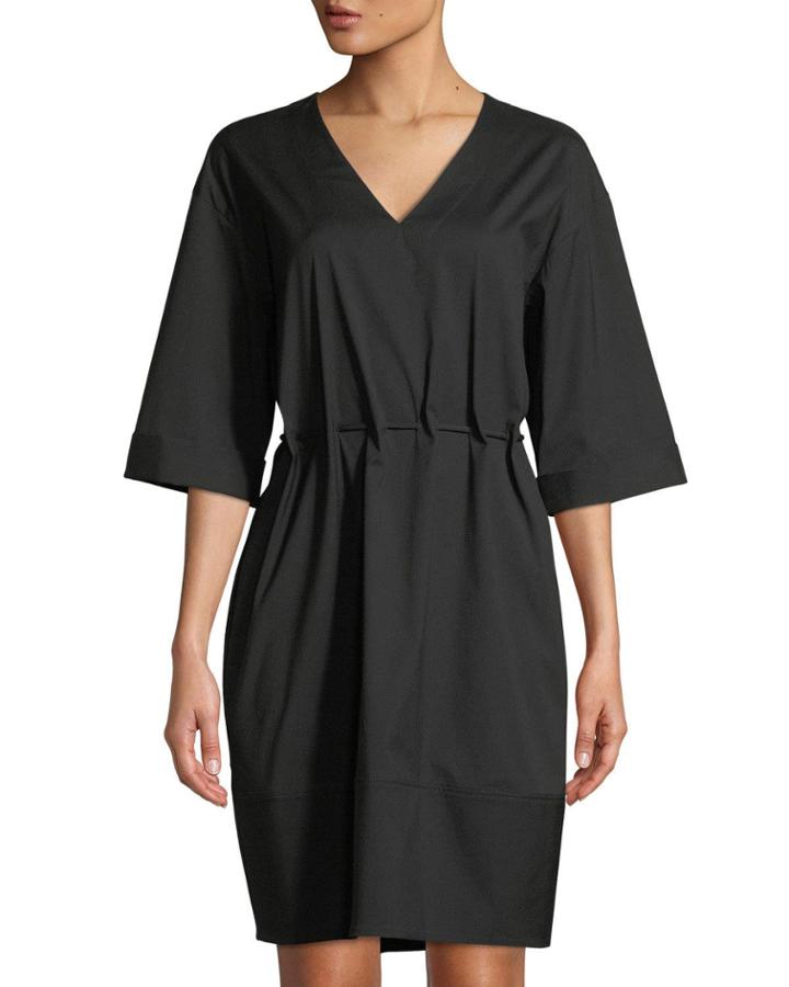 Elora V-neck Tie-waist Dress