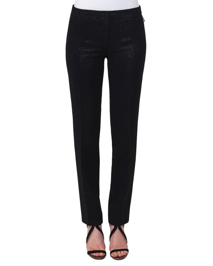 Maxime Metallic Straight-leg Pants