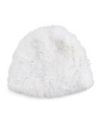 Knitted Rabbit Fur Reversible Puffy Hat
