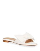 Mahala Large Bow Leather Flat