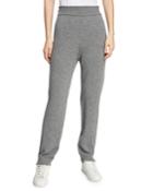 High-waist Wool-blend Jogging Pants