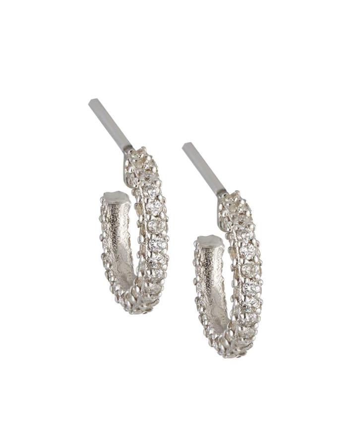 Small Hoopla Pave Hoop Er In