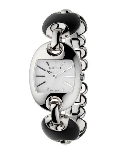 121sm Black Ceramic Chain Bracelet Watch