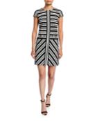 Striped Ponte Dress
