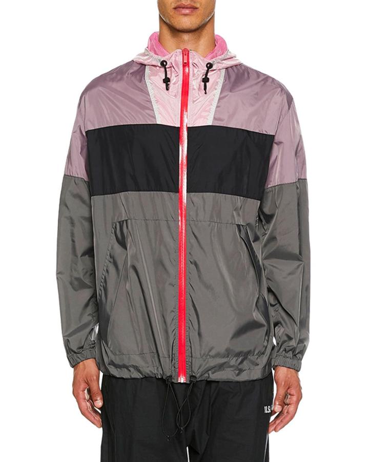 Men's Contaminacion Colorblock Wind-resistant Jacket