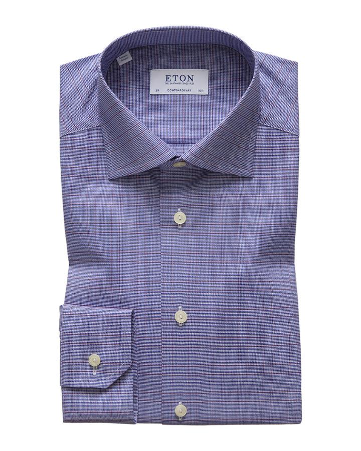 Men's Windowpane Contemporary Fit Dress