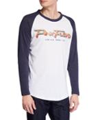 Men's Pink Floyd Raglan-sleeve Baseball T-shirt