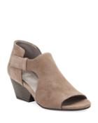 Iris Cutout Open-toe Booties