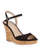 Lambert Peep-toe Wedge Espadrille