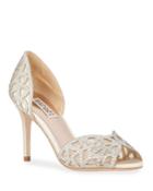 Harris Embellished Satin D'orsay Pumps