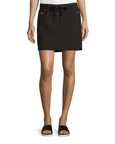 Zip-pocket Drawstring-waist