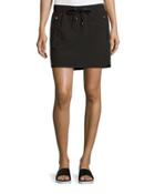 Zip-pocket Drawstring-waist