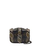 Amazone Mini Snake-print Leather Crossbody Bag