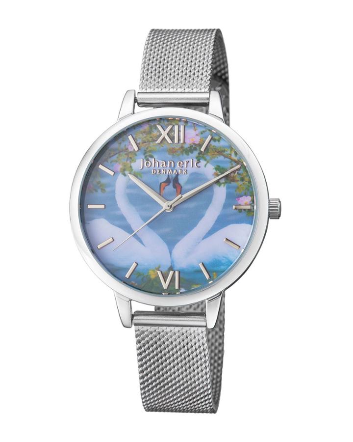 38mm Knoppsvane Swan Watch W/ Mesh Strap,