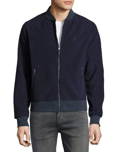 Long-sleeve Polar Fleece Jacket, Dark Blue