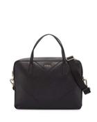 Calypso Leather Satchel Bag, Onyx