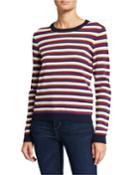 Multi-stripe Crewneck