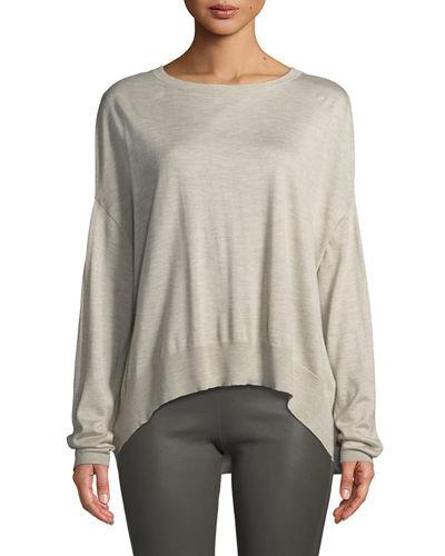Cashmere-silk Dolman-sleeve