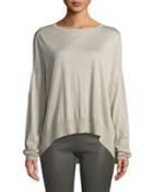 Cashmere-silk Dolman-sleeve