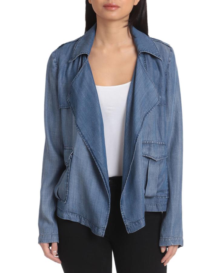 Lyocell Utility Drape Jacket