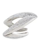 Pave Smoking V Manchette Bracelet