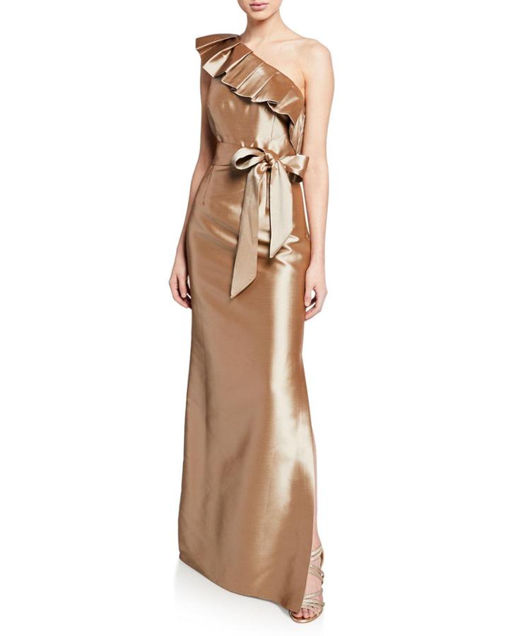One-shoulder Gown