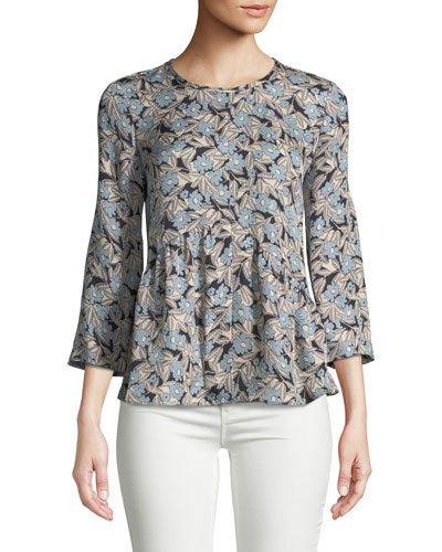 Bijou Floral-silk Blouse