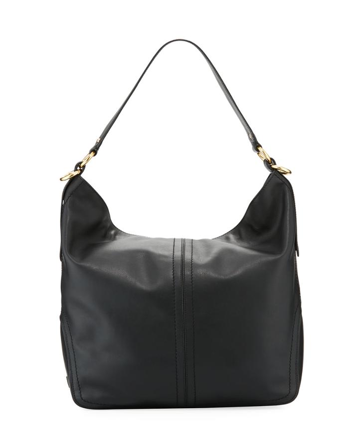 Julianne Smooth Leather Bucket Bag