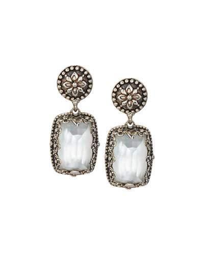 Aura Mother-of-pearl Rectangle Earrings